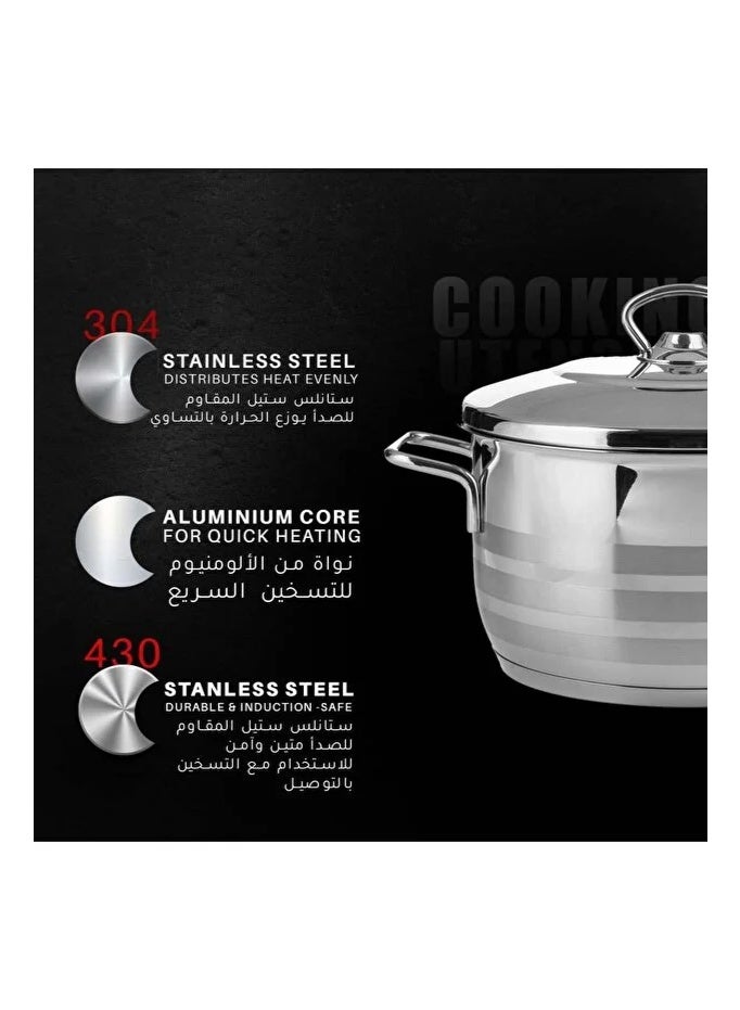 ميستر كوك قدر واحد كلاسيك من Mister Cook – 30 سم، بسعة 13 لتر مع غطاء ستانلس ستيل - Image 4